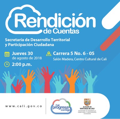 Rendici&oacute;n de cuentas Secretar&iacute;a de Desarrollo Territorial y Participaci&oacute;n Ciudadana