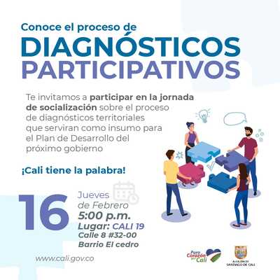 Conoce el proceso de diagn&oacute;sticos participativos CALI 19