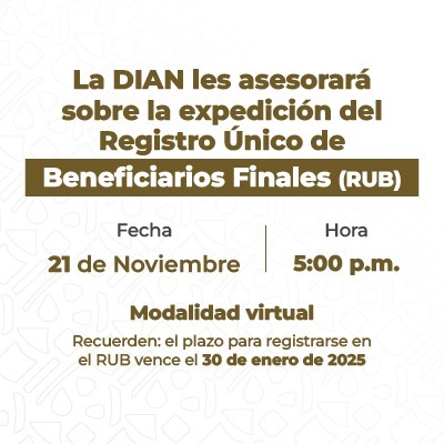 La Dian asesora sobre la expedici&oacute;n del registro  &uacute;nico (RUB)