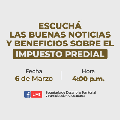 Marzo Impuesto Predial Calendar