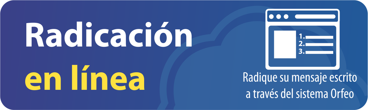 Botón radicación en linea