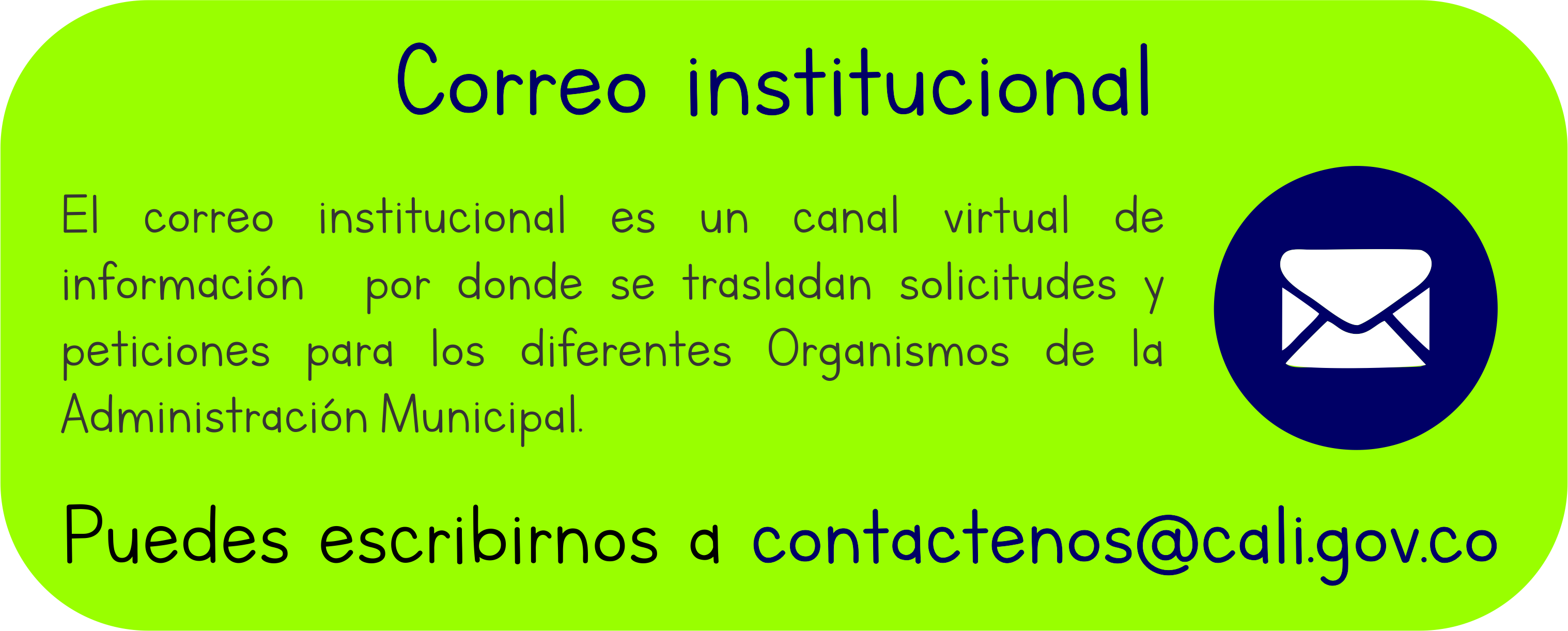 Boton correo institucional