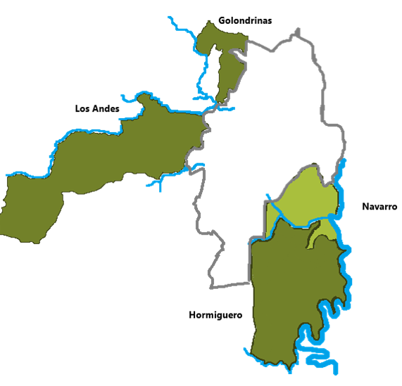 Mapa de territorios priorizados 2