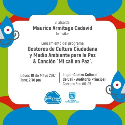 Lanzamiento Programa Gestores de Cultura Ciudadana y Medio Ambiente para la Paz