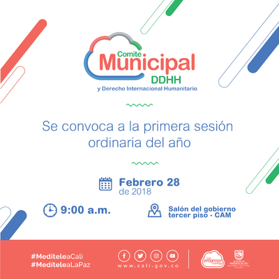 Sesi&oacute;n Comit&eacute; Municipal Derechos Humanos 