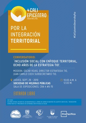 Conversatorio: Inclusi&oacute;n social con enfoque territorial, 8 a&ntilde;os de la estrategia TIO