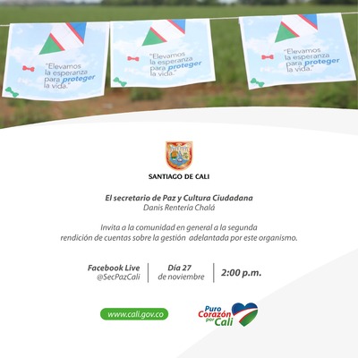 Segunda jornada de Rendici&oacute;n de Cuentas de la Secretar&iacute;a de Paz y Cultura Ciudadana
