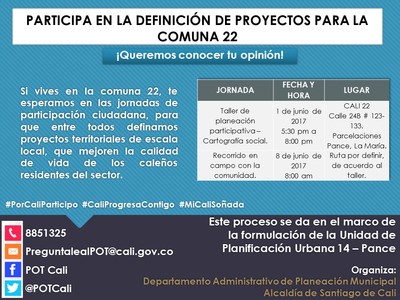 Recorrido de reconocimiento de la comuna 22 - UPU 14