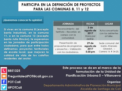 Recorrido de reconocimiento comunas 8, 11 y 12 - UPU 5