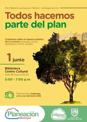 Jornada de participaci&oacute;n ciudadana Plan Maestro de Espacio P&uacute;blico