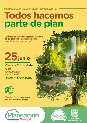 Jornada de participaci&oacute;n Plan Maestro de Espacio P&uacute;blico comunas 2, 3, 9 y 19
