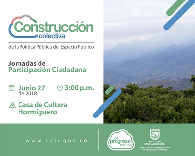 Jornada de construcci&oacute;n colectiva de la Pol&iacute;tica P&uacute;blica de Espacio P&uacute;blico