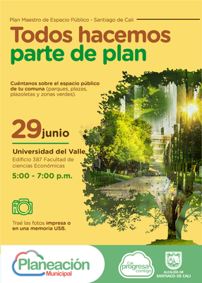 Jornada de participaci&oacute;n Plan Maestro de Espacio P&uacute;blico comunas 16, 17, 19 y 22  