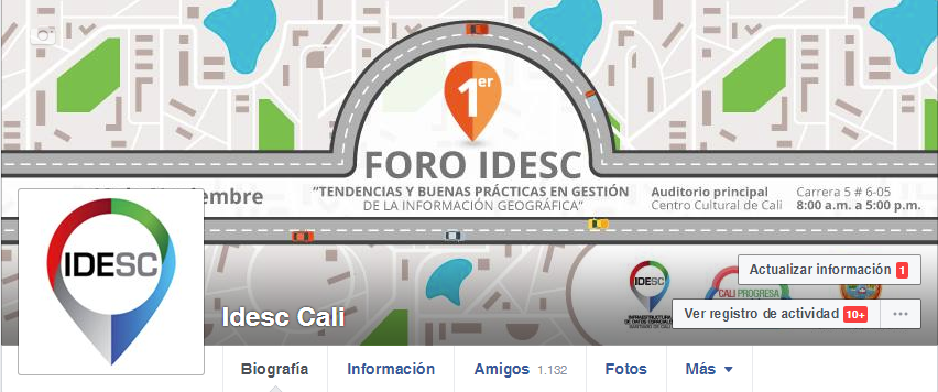 Actualización del Geoportal, noticias y redes sociales