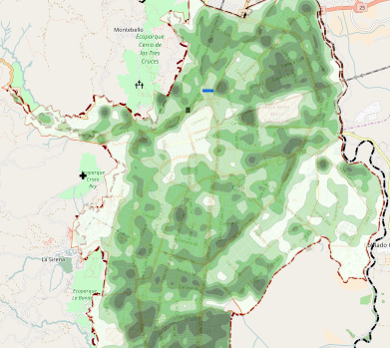 Mapa del mes de mayo – Densidad arbórea en Cali, censo 2015