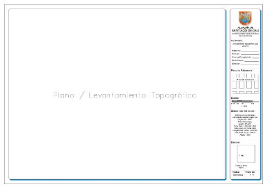Vista previa de la plantilla de presentación de planos topográficos.