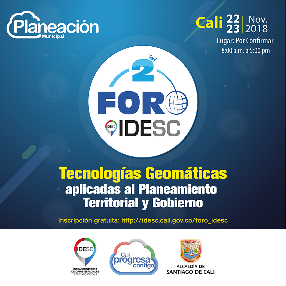 Imagen corporativa del segundo Foro IDESC.