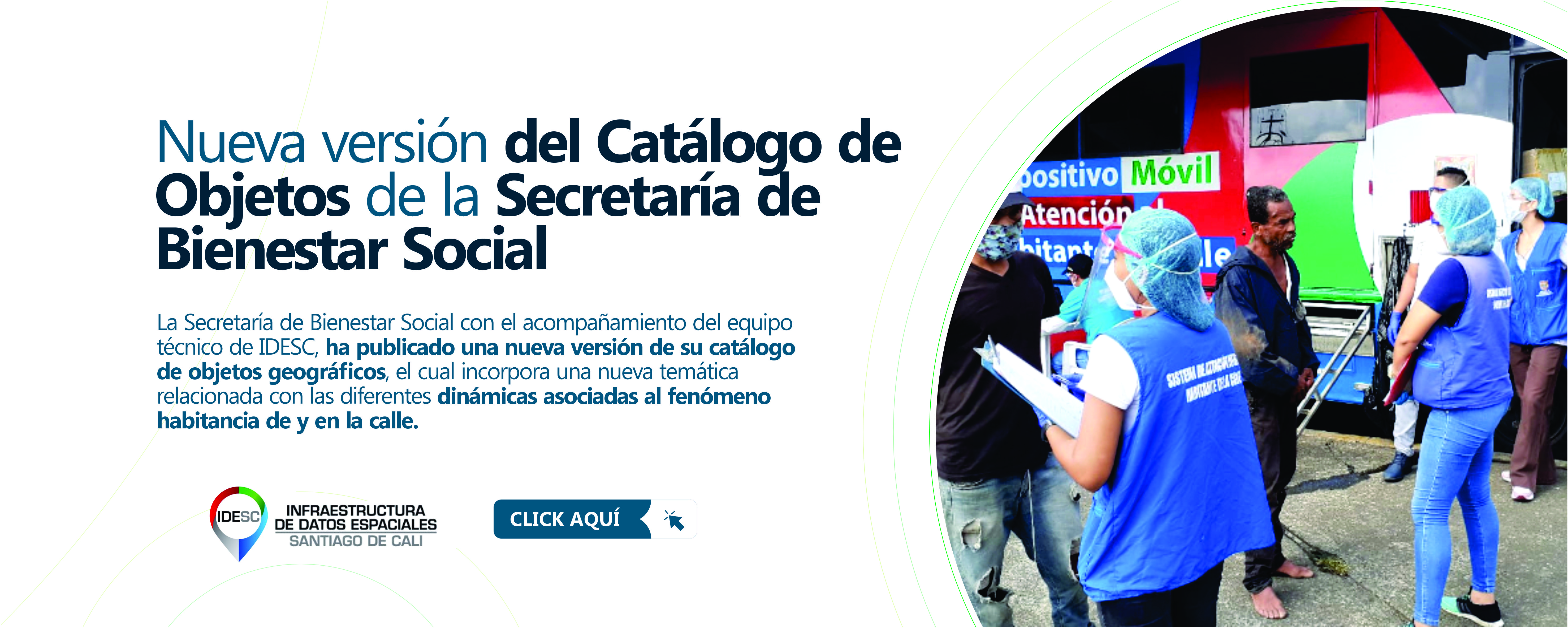 Pieza gráfica con una fotografía al lado derecho con personas habitantes de calle siendo atenidos por personal de la Secretaría de Bienestar Social y al costado izquierdo el título de la noticia y debajo un breve resumen.