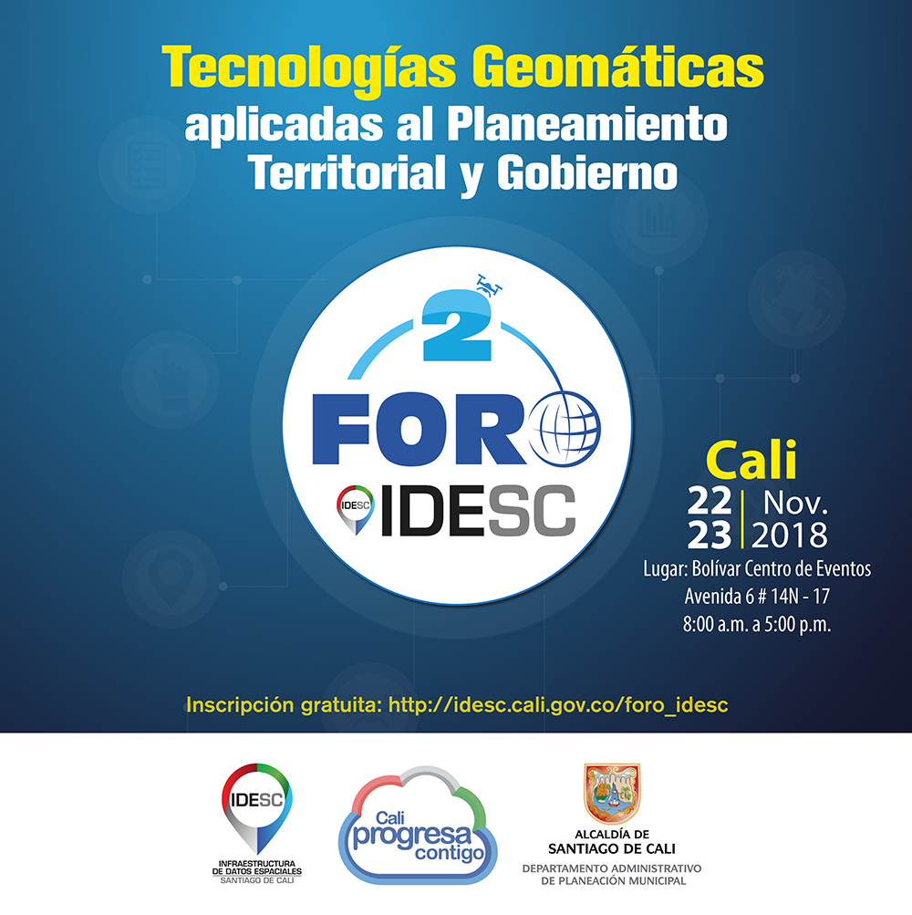 Imagen corporativa del segundo Foro IDESC.