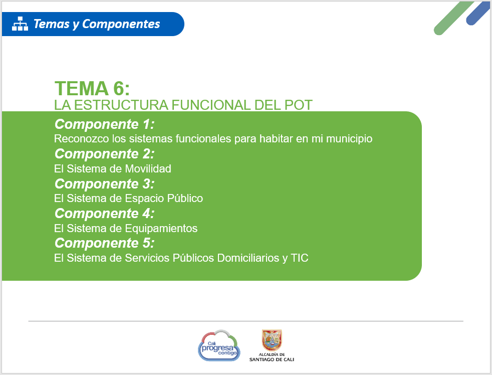 La Estructura Funcional del POT