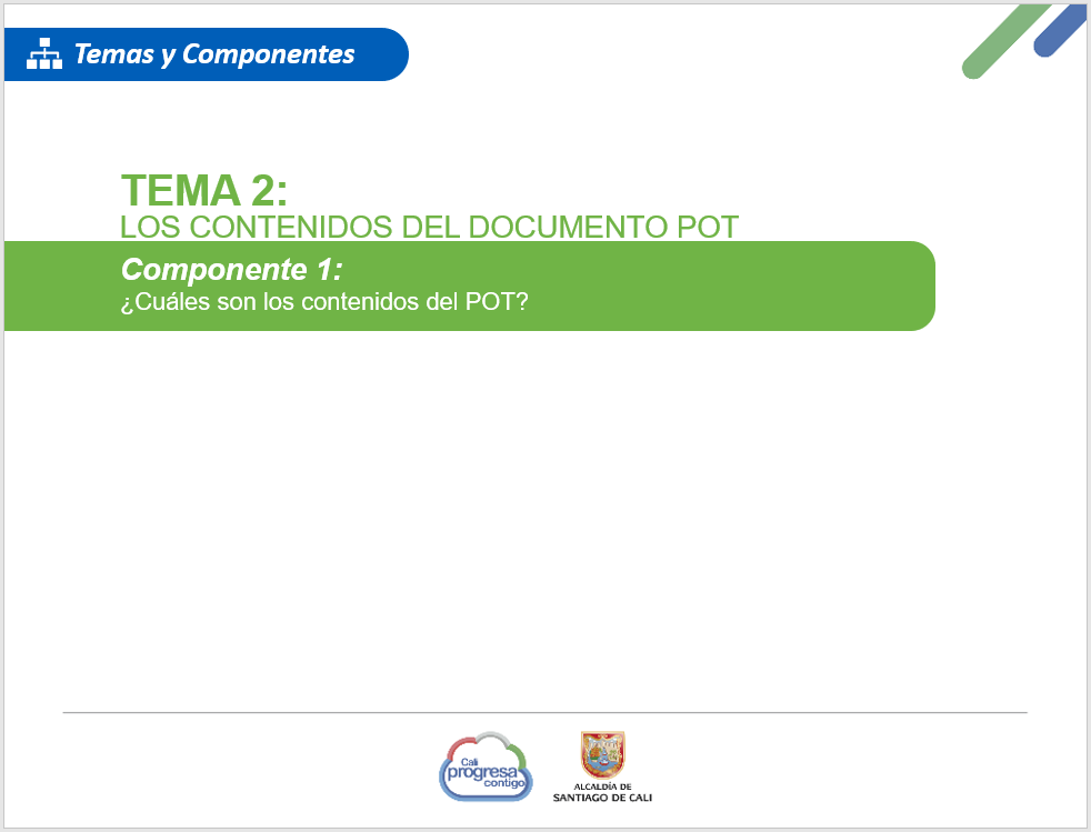 Contenidos del Documento POT