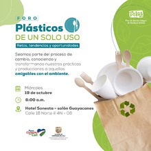 Foro sobre pl&aacute;sticos de un solo uso: retos, tendencias y oportunidades