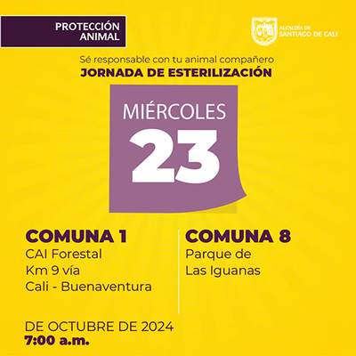 Jornadas de Esterilizaci&oacute;n 23 de octubre de  2024