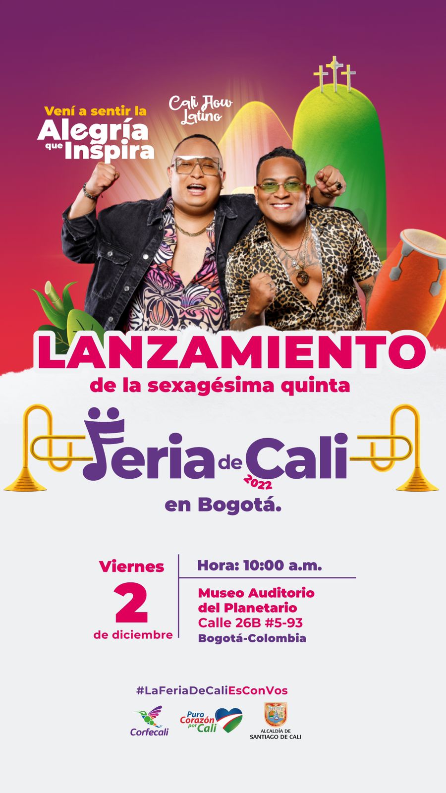 Llega a Bogotá la Feria de Cali 2022 ‘Alegría que inspira’ Llega a Bogotá la Feria de Cali 2022 ‘Alegría que inspira’