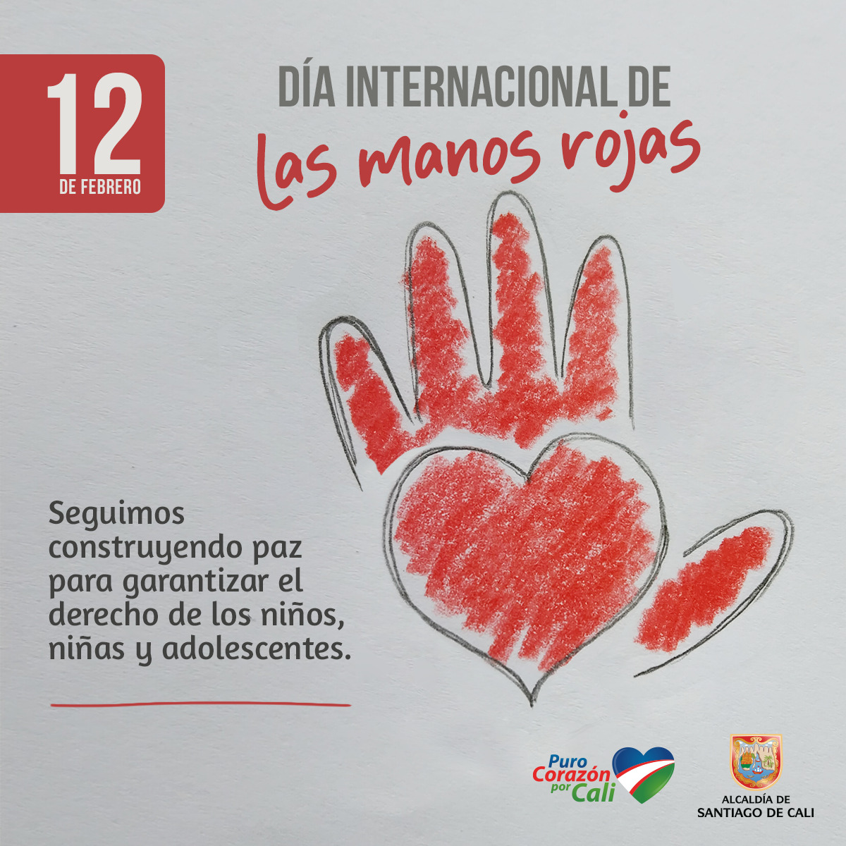 En el Día Internacional de las Manos Rojas se ratificó el compromiso con la construcción de paz En el Día Internacional de las Manos Rojas se ratificó el compromiso con la construcción de paz