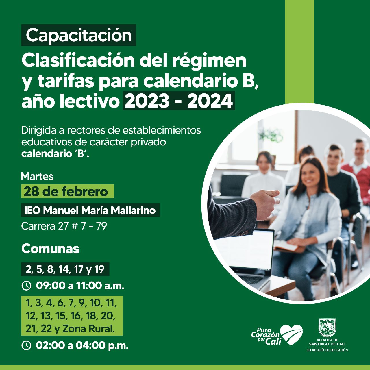 Colegios de calendario B iniciarán autoevaluación para definir régimen y tarifas 2023 - 2024 Colegios de calendario B iniciarán autoevaluación para definir régimen y tarifas 2023 - 2024
