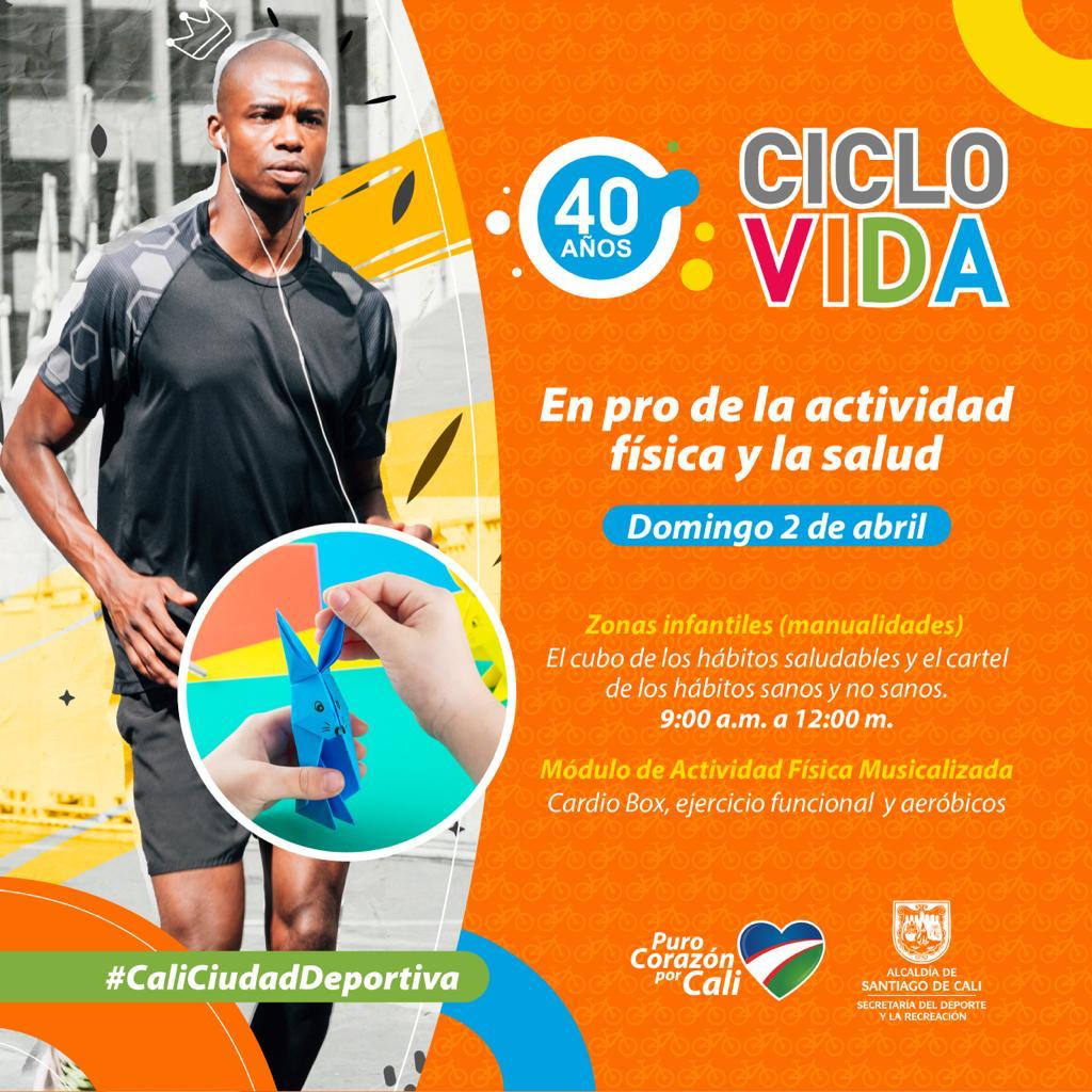 La Ciclovida celebra el Día Mundial de la Actividad Física este domingo La Ciclovida celebra el Día Mundial de la Actividad Física este domingo