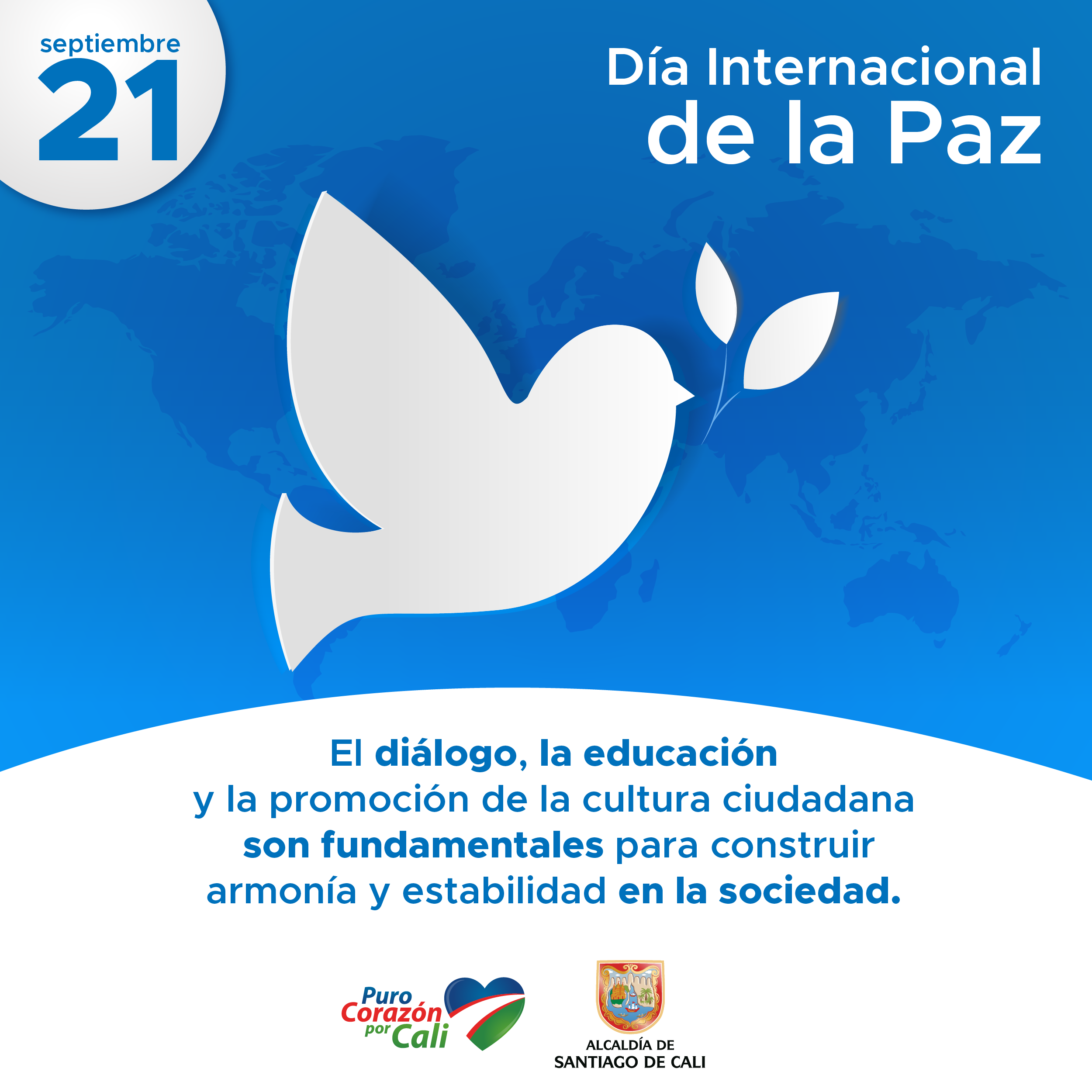 21 de septiembre: conmemoración del Día Internacional de la Paz 21 de septiembre: conmemoración del Día Internacional de la Paz