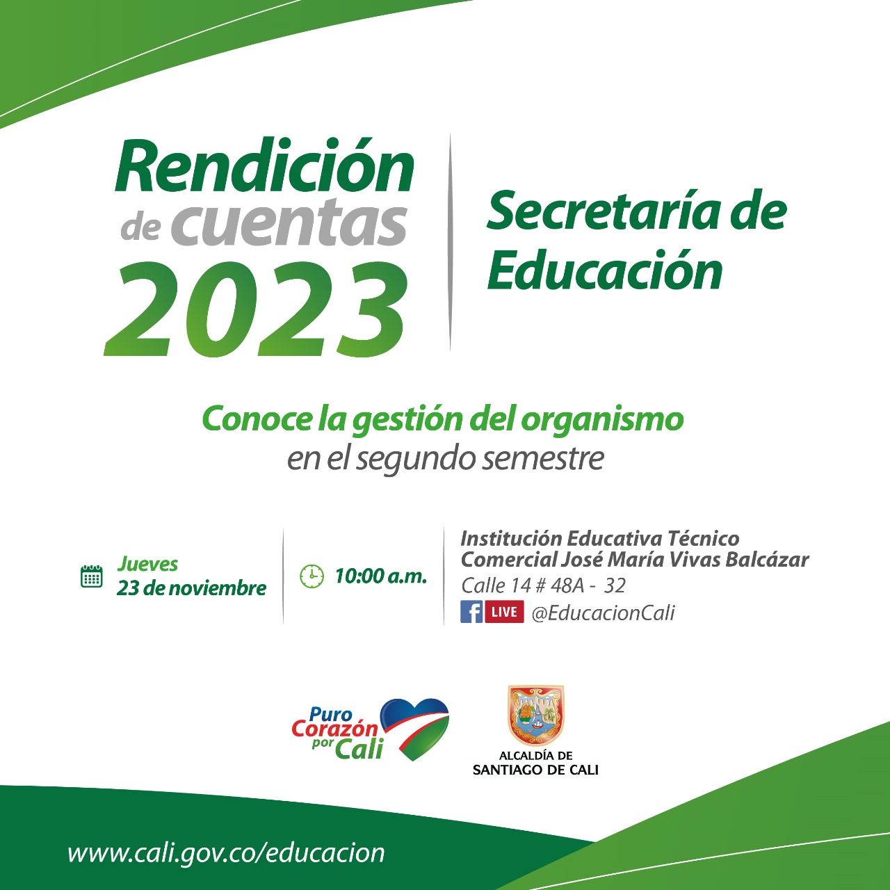 En 15 días, la ciudadanía caleña cumplirá una cita con la Educación En 15 días, la ciudadanía caleña cumplirá una cita con la Educación