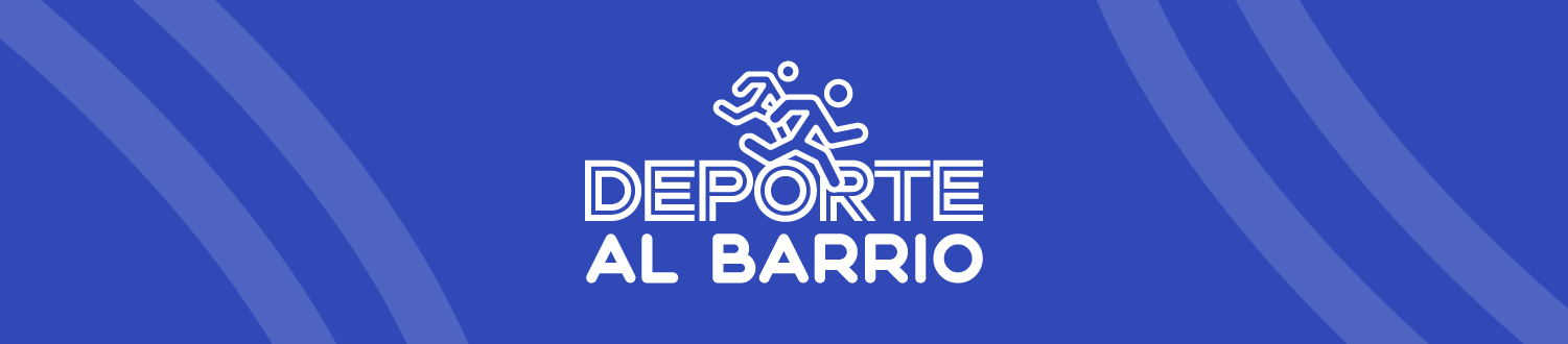 Banner para el micrositio del programa Deporte al barrio Banner para el micrositio del programa Deporte al barrio