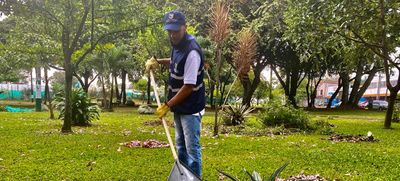 Funcionarios de la Uaesp se pusieron &lsquo;la 10&rsquo; para embellecer el Parque de la M&uacute;sica