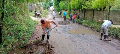 Realizan minga por el mantenimiento vial del corredor La Vor&aacute;gine &ndash; Pueblo Pance