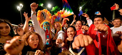 Culturas ind&iacute;gena, mexicana y ecuatoriana se integraron en la Loma de la Cruz