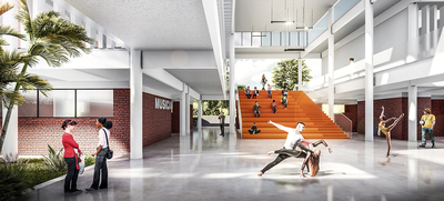 Avanzan obras del Instituto Popular de Cultura en El Lido