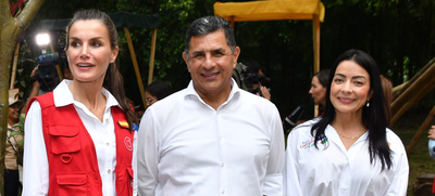 La reina Letizia estuvo en Cali visitando a emprendedores locales