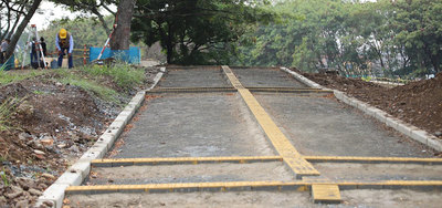 Parque Pac&iacute;fico avanza en la construcci&oacute;n de su plazoleta peatonal e instalaci&oacute;n de letras monumentales