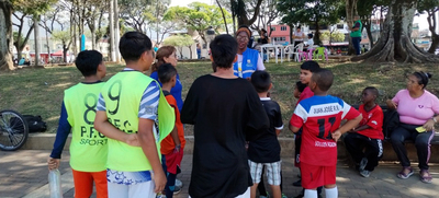 Pedagog&iacute;a contra la trata de personas en el parque del barrio Obrero