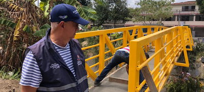 Entregan nuevo y moderno puente peatonal en la comuna 11 de Cali