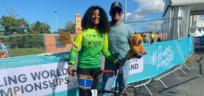 La cale&ntilde;a Guadalupe Palacios sum&oacute; en Glasgow su cuarto t&iacute;tulo mundial de BMX