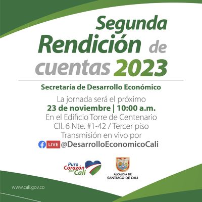 Secretar&iacute;a de Desarrollo Econ&oacute;mico invita a la &uacute;ltima rendici&oacute;n de cuentas 2023
