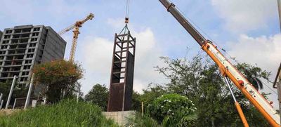 La Plazoleta de Los Estudiantes ya tiene su obelisco