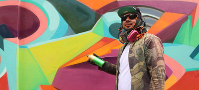 Repso, el artista que le apost&oacute; a una Cali con colores en el Festival de Graficalia 2023