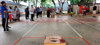 Servidores p&uacute;blicos del sector educativo participaron del Primer Torneo de Cornhole