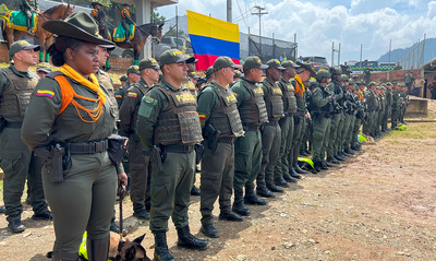 Llegan los primeros polic&iacute;as que reforzar&aacute;n la seguridad en Cali para la COP16