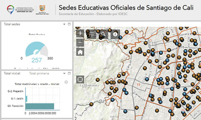 Nuevo visor geogr&aacute;fico permite ver la ubicaci&oacute;n de las sedes educativas oficiales de Cali