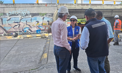 La Unidad de Bienes y Servicios requiri&oacute; al contratista del puente vehicular contiguo al Club Colombia para que cumpla el cronograma de los trabajos previstos en el tiempo estimado